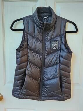 Oiselle Thermite Quilt Vest Womens XS Black PrimaLoft Insulated Full Zip Running